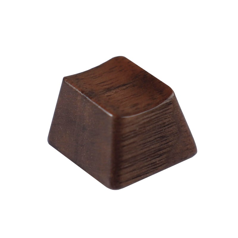 YMDK Wooden Keycap Solid Walnut Wood Keycap Novelty Keycaps Spacebar Esc Arrow Keys OEM Profile for Cherry MX Mechanical Keyboard (Esc R4 1 Key) - Image 1